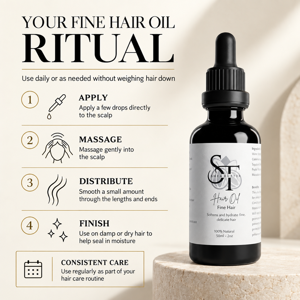 Lightweight Hair Oil for Fine Hair | Natural Nourishing Hair Care 50ml