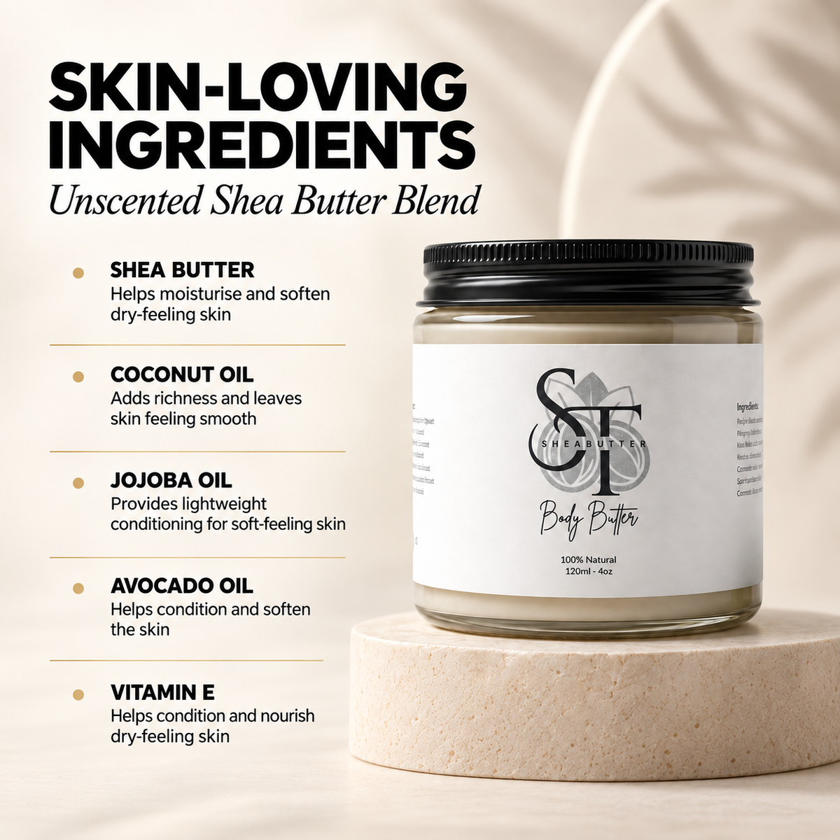 Pure Shea Butter Blend | Natural Moisturising Body Butter