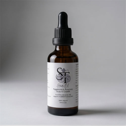 Hair Oil -Peppermint & Rosemary - Scalp & Growth 50ml - ST Shea Butter